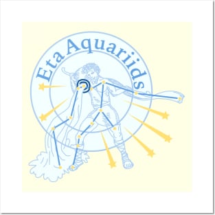 Eta Aquariids Meteor Shower Badge Posters and Art